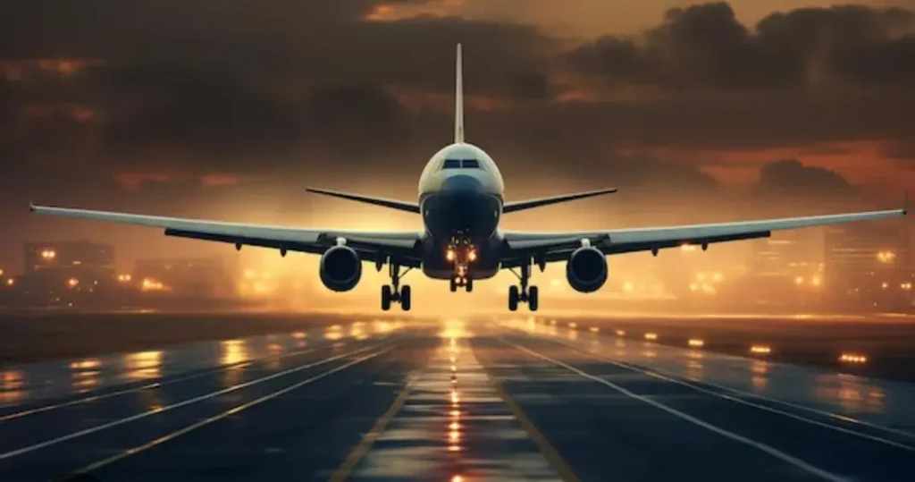 image d'un avion qui atterri