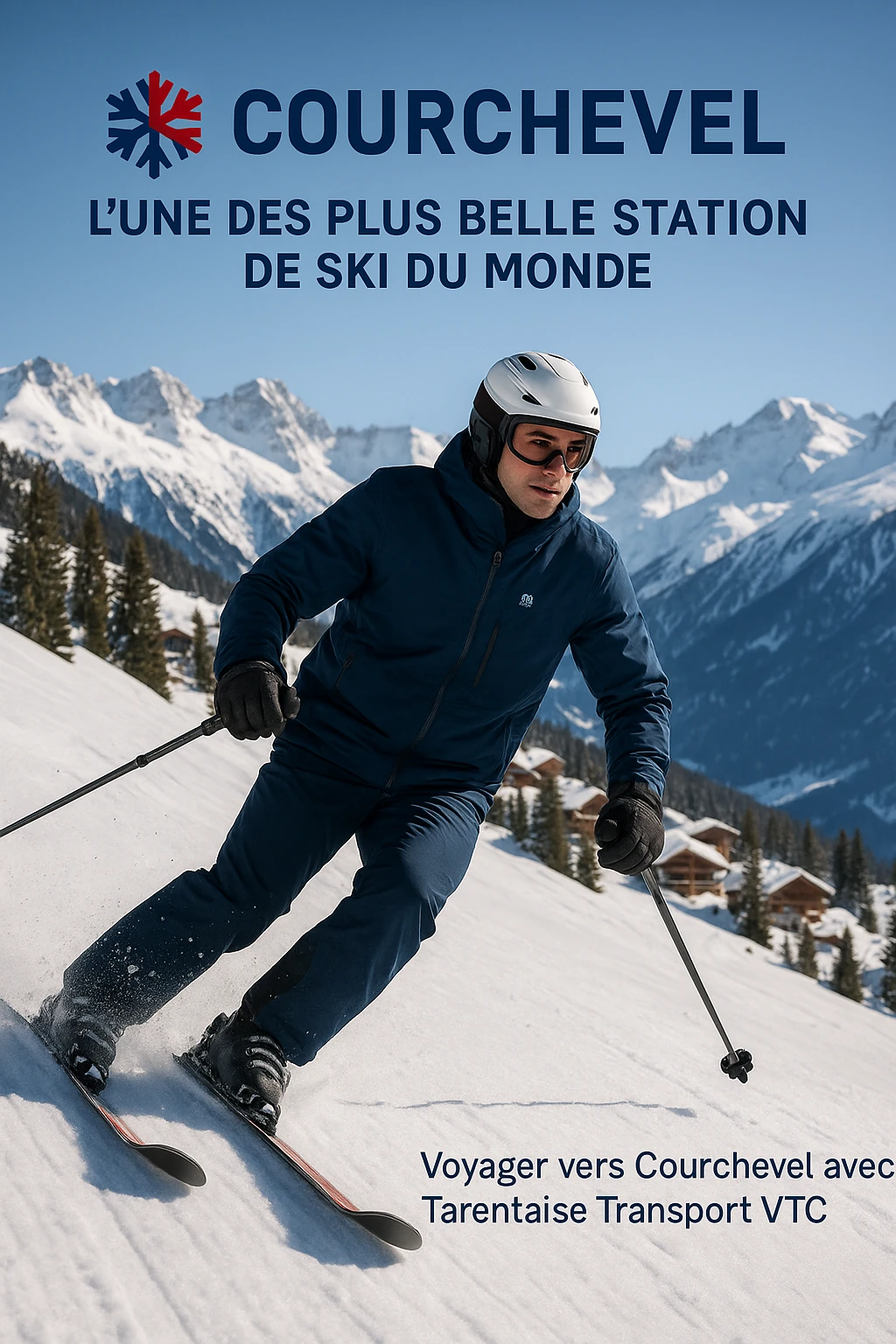 Taxi VTC Genève Aéroport vers Courchevel 1550, 1650 et 1850 – transfert privé